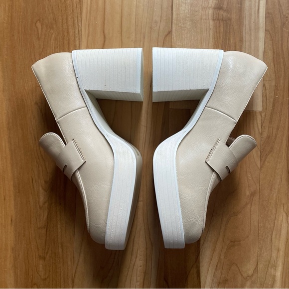 OASIS SOCIETY Chunky Beige Platform Loafer 7 - Picture 5 of 12